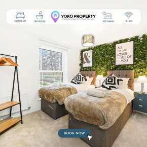Stylish 2 Bedroom 2 Bathroom Apartment - 8 Minutes Drive to Central MK - Free Parking, Fast WiFi & Smart TV by Yoko Property